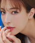 【安田美沙子さん着用 / 金属アレルギー対応/選べる2TYPE】チェーンリボン イヤリング・ピアス